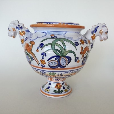 Ceramiche d-Arte di Albisola - Faso da farmacia. Maiolica